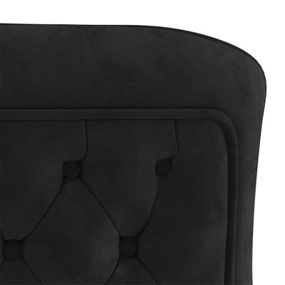 vidaXL Jídelní židle černá 53 x 52 x 98 cm samet a nerezová ocel