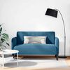 vidaXL Loveseat Sofa modr&aacute; 109 cm samet