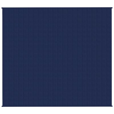 vidaXL Zátěžová deka modrá 200 x 225 cm 13 kg textil