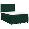 vidaXL Box spring postel s matrac&iacute; tmavě zelen&aacute; 160x200 cm samet