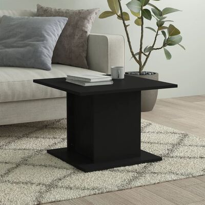 vidaXL Konferenční stolek černý 55,5 x 55,5 x 40 cm dřevotříska