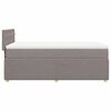 vidaXL Box spring postel s matrac&iacute; taupe 90x200 cm textil