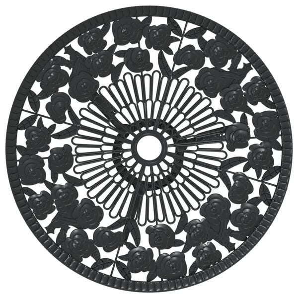 vidaXL 3d&iacute;ln&yacute; bistro set lit&yacute; hlin&iacute;k čern&yacute;