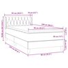 vidaXL Box Spring Postel s matrac&iacute; Světle &scaron;ed&aacute; 90x220 cm Samet