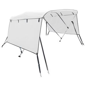 vidaXL Bimini stř&iacute;&scaron;ka se 3 oblouky a bočnicemi 183x(154&ndash;167)x137 cm