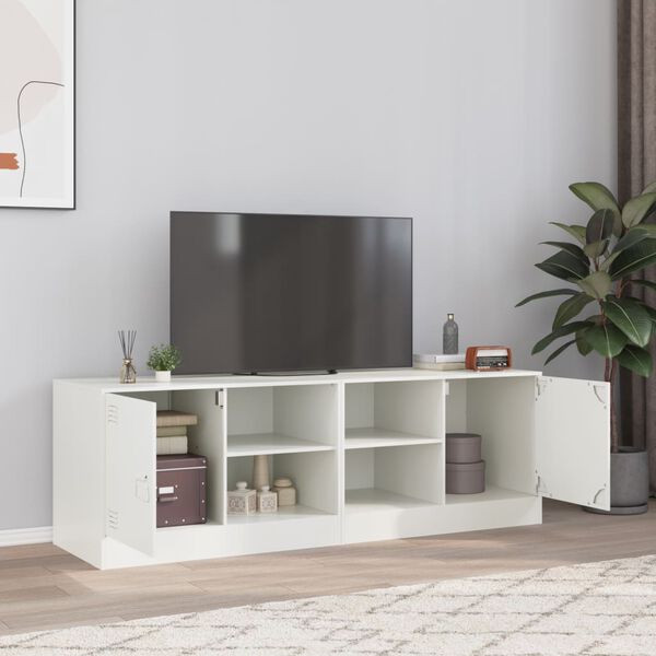 vidaXL TV skř&iacute;ňky 2 ks b&iacute;l&eacute; 67 x 39 x 44 cm ocel