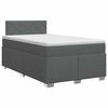 vidaXL Postel boxspring s matrac&iacute; Tmavě &scaron;ed&aacute; 120 x 200 cm Textil
