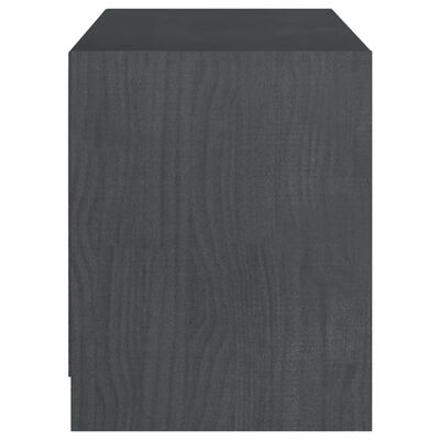 vidaXL TV stolek šedý 104 x 33 x 41 cm masivní borové dřevo