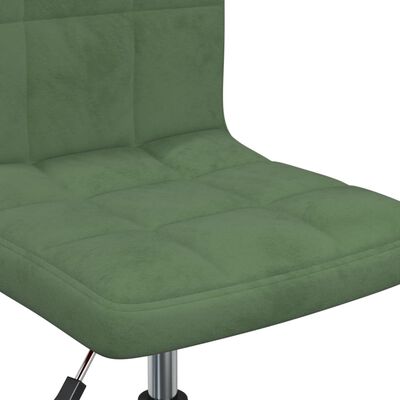 vidaXL Otočné jídelní židle 4 ks tmavě zelené samet