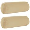 vidaXL Povlak na pol&scaron;t&aacute;ř 2 pcs HEERLEN B&eacute;žov&aacute; &Oslash; 15 x 40 cm Polyester