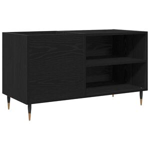 vidaXL Skř&iacute;ň na gramofonov&eacute; desky Čern&yacute; dub 85 x 38 x 48 cm