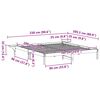 vidaXL R&aacute;m postele Př&iacute;rodn&iacute; 180 x 200 cm Masivn&iacute; borov&eacute; dřevo