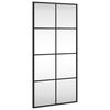 vidaXL N&aacute;stěnn&eacute; zrcadlo čern&eacute; 40 x 80 cm obd&eacute;ln&iacute;k železo