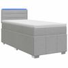 vidaXL Postel boxspring s matrac&iacute; Světle &scaron;ed&aacute; 80 x 200 cm Textil