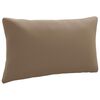 vidaXL Z&aacute;dov&yacute; polstr PUTTEN 100% polyester Taupe 70 x 40 x 15 cm