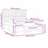 vidaXL Postel s boxspringem s matrac&iacute; Tmavě moddr&aacute; 180 x 200 cm samet