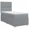 vidaXL Postel boxspring s matrac&iacute; Světle &scaron;ed&aacute; 90 x 190 cm Textil