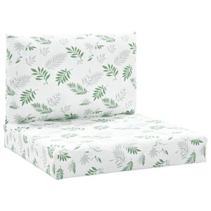 vidaXL Podu&scaron;ky na n&aacute;bytek z palet 2 ks vzor listů oxford