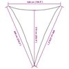 vidaXL St&iacute;nic&iacute; plachta 160 g/m&sup2; troj&uacute;heln&iacute;k p&iacute;skov&aacute; 5 x 6 x 6 m HDPE