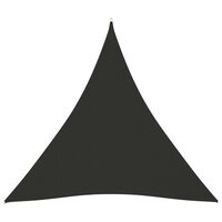 vidaXL Stínící plachta oxfordská látka trojúhelník 3x3x3 m antracitová
