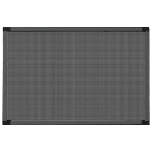 vidaXL Posuvn&aacute; okenn&iacute; s&iacute;ť proti hmyzu antracitov&aacute; (75&ndash;143) x 50 cm