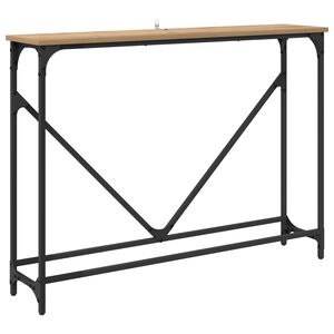 vidaXL Konzolov&yacute; stolek Artisanov&yacute; dub 102 x 23 x 75 cm