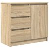 vidaXL Př&iacute;born&iacute;k se z&aacute;suvkou Sonoma Dub 71x35x65 cm kompozitn&iacute; dřevo