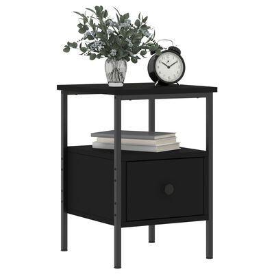 vidaXL Noční stolek černý 34 x 36 x 50 cm kompozitní dřevo