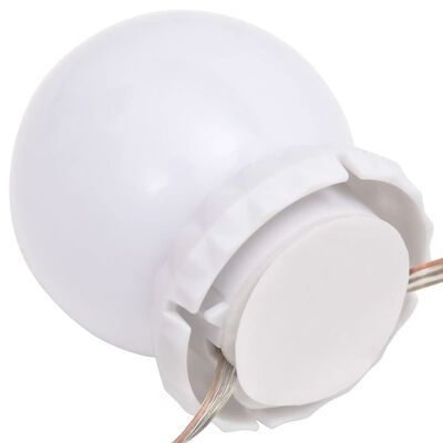 vidaXL Světla na zrcadlo s 8 LED žárovkami teplá bílá a studená bílá