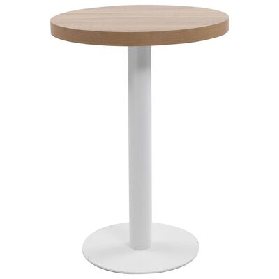 vidaXL Bistro stolek světle hnědý 60 cm MDF