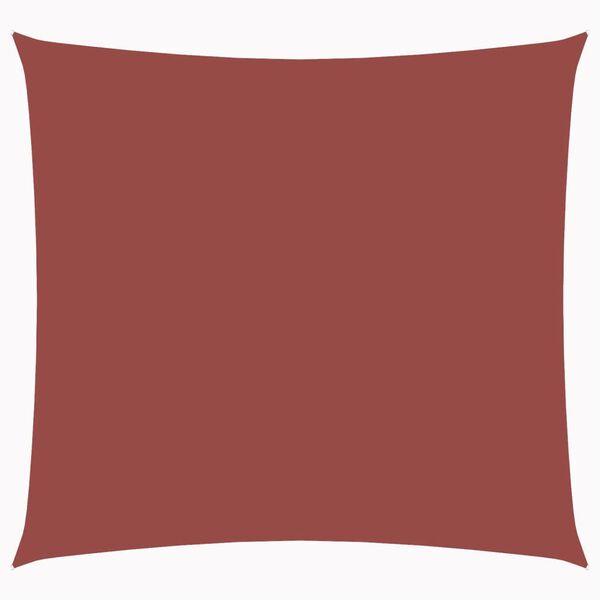 vidaXL Plachta proti slunci z oxfordsk&eacute; l&aacute;tky, čtverec, 3,6x3,6m cihla