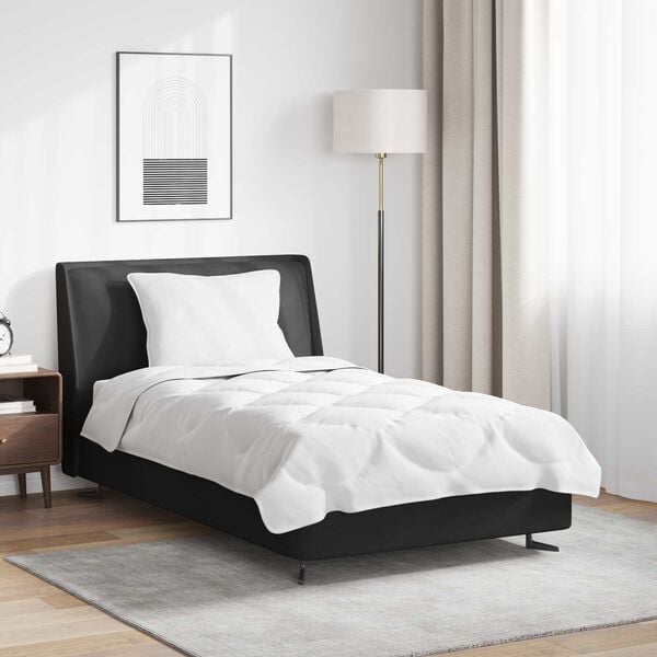 vidaXL Sada přikrývek s polštářem 2 pcs Bílá Mikrovlákno