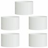 vidaXL Květin&aacute;čov&yacute; kroužek 5 pcs B&iacute;l&aacute; 30 x 30 x 20 cm