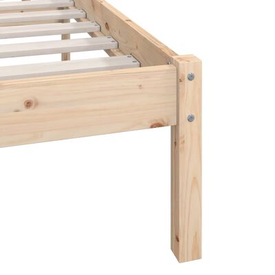 vidaXL Rám postele masivní dřevo borovice 140 x 190 cm