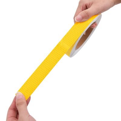 vidaXL Reflexní páska žlutá 2,5 cm x 20 m PVC