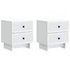 vidaXL Nočn&iacute; skř&iacute;ňka 2 pcs B&iacute;l&aacute; 43 x 34,5 x 47,5 cm Kompozitn&iacute; dřevo