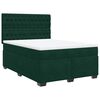 vidaXL Box spring postel s matrac&iacute; tmavě zelen&aacute; 140x190 cm samet