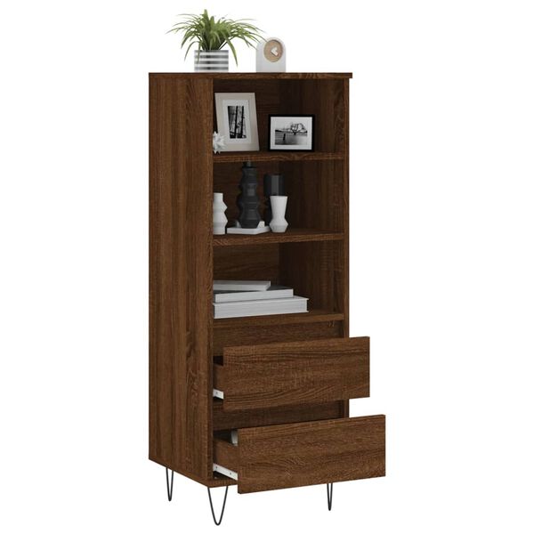 vidaXL Skř&iacute;ň highboard hněd&yacute; dub 40 x 36 x 110 cm kompozitn&iacute; dřevo