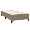 vidaXL Box spring postel s matrac&iacute; a LED taupe 90x190 cm textil