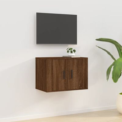 vidaXL Nástěnná TV skříňka hnědý dub 57 x 34,5 x 40 cm