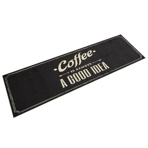 vidaXL Kuchyňsk&yacute; koberec omyvateln&yacute; K&aacute;va n&aacute;pis 45 x 150 cm samet