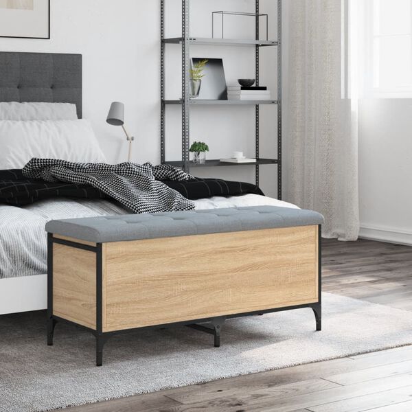 vidaXL &Uacute;ložn&aacute; lavice dub sonoma 102 x 42 x 45 cm kompozitn&iacute; dřevo