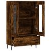 vidaXL Skř&iacute;ň highboard kouřov&yacute; dub 69,5 x 31 x 115 cm kompozitn&iacute; dřevo