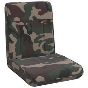 vidaXL Nastaviteln&aacute; podlahov&aacute; židle Arm&aacute;dně zelen&aacute; Textil