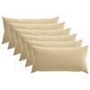 vidaXL Povlak na pol&scaron;t&aacute;ř 6 pcs HEERLEN B&eacute;žov&aacute; 40 x 80 cm Polyester