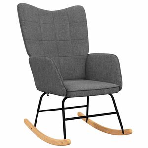 vidaXL Houpac&iacute; křeslo tmavě &scaron;ed&eacute; textil