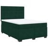 vidaXL Box spring postel s matrac&iacute; tmavě zelen&aacute; 160x200 cm samet