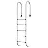 vidaXL Baz&eacute;nov&yacute; žebř&iacute;k 54 x 38 x 211 cm nerezov&aacute; ocel 304