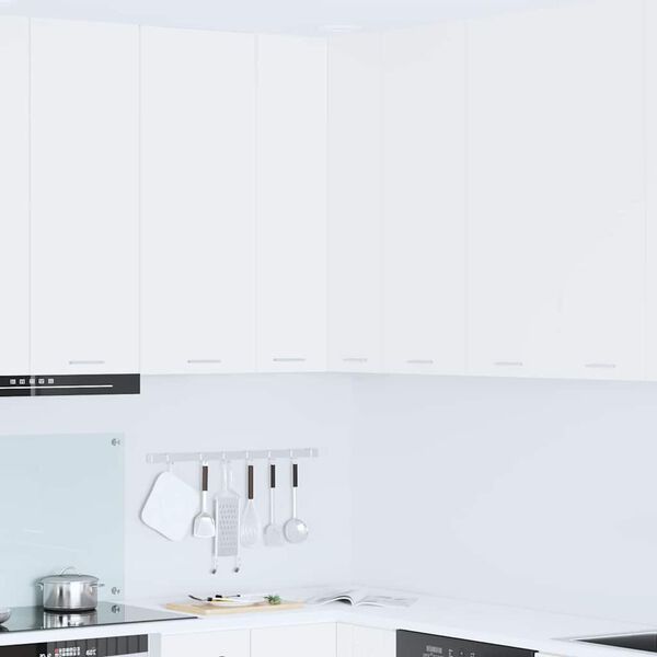 vidaXL Z&aacute;věsn&aacute; skř&iacute;ňka B&iacute;l&aacute; 57 x 57 x 100 cm kompozitn&iacute; dřevo