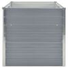 vidaXL Vyvýšený zahradní truhlík 160x80x77 cm galvanizovaná ocel šedý